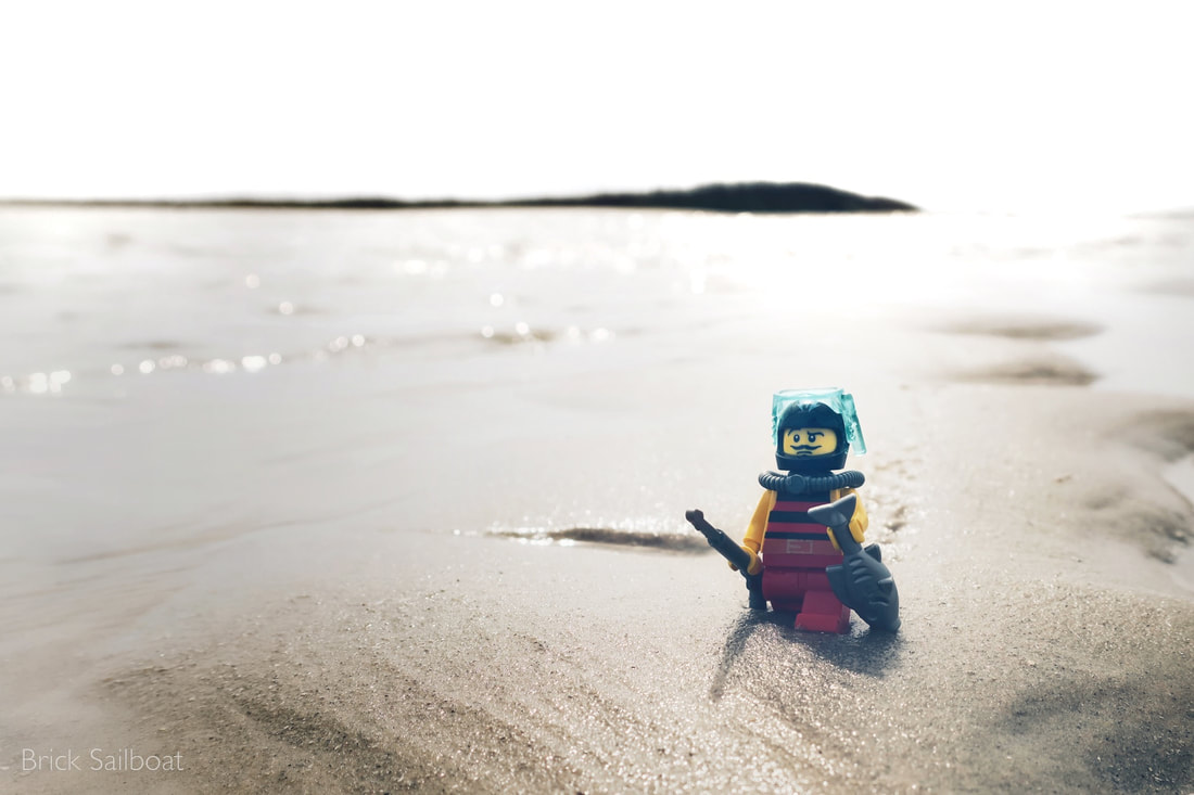 LEGO pirate fishing in North Carolina