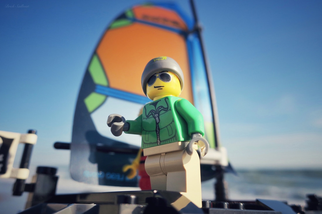 LEGO pirate bundled up for a winter sail